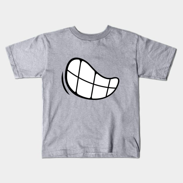 Lopsided grin Kids T-Shirt by My Tiny Apartment